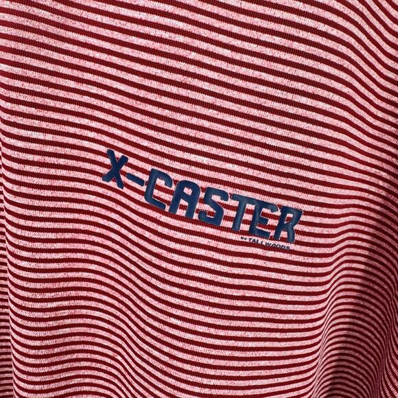 X-Caster Sun Protection Shirt Mens 4X Long Sleeve UPF 50+ Red Stripe NEW - Picture 3 of 10